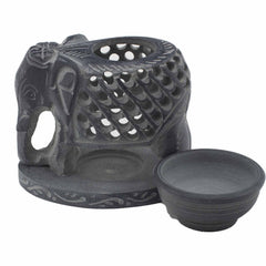 Soapstone Oil Burner 10.5cm - Standing Elephant product image 2