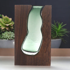 Glass Vase/Terrarium inside Dark Tung Wood product image 2