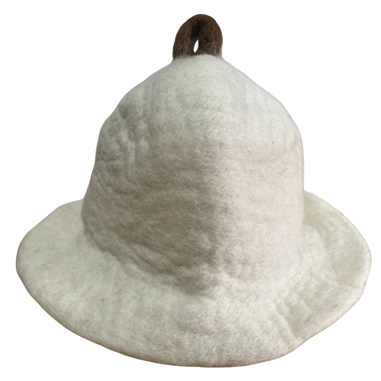 Felted Sauna Bowl Hat - Natural product image