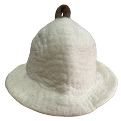 Felted Sauna Bowl Hat - Natural product image