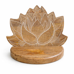 Lotus Wall Shelf White Wash product image 2