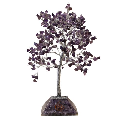 Gemstone Tree with Organite Base - 320 Stone - Amethyst product image