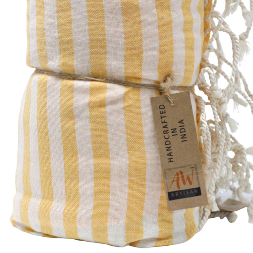 Cotton Pario Towel - 100x180 cm - Sunny Yellow product image 4