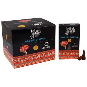 Tribal Soul Backflow Incense Cones - White Copal product image