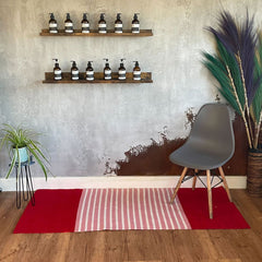 Indian Cotton Rug - 70x170cm - Red/Pink product image 8