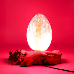 DriftGlow Lamp Crackle Fire Egg Shade - Orange product image 8