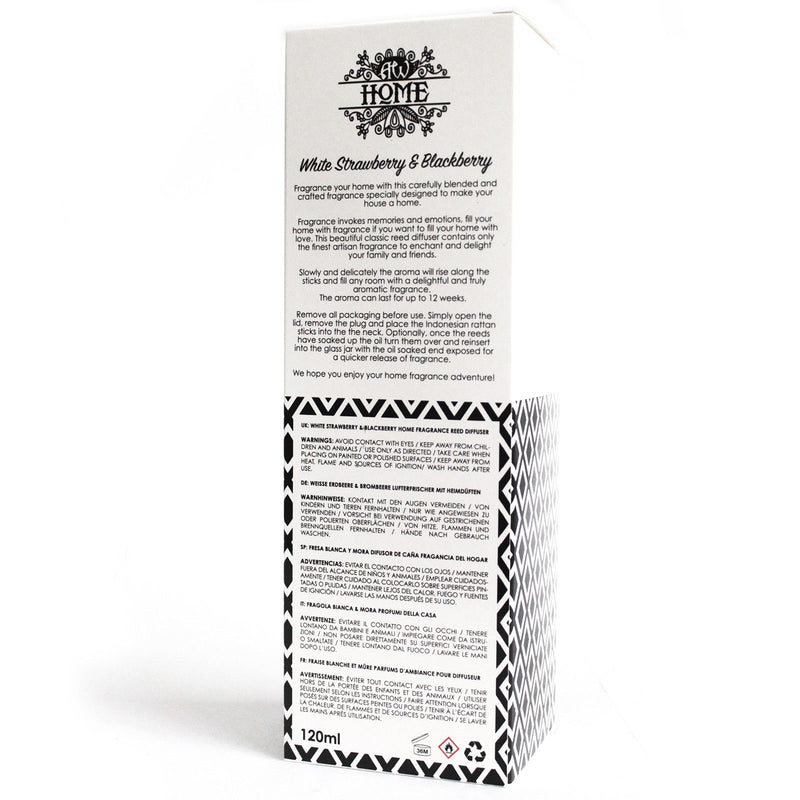 120ml Reed Diffuser - White Strawberry & Blackberry product image