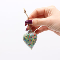 Small Decor Wood Heart - Mediterranean Tile Pattern product image 2