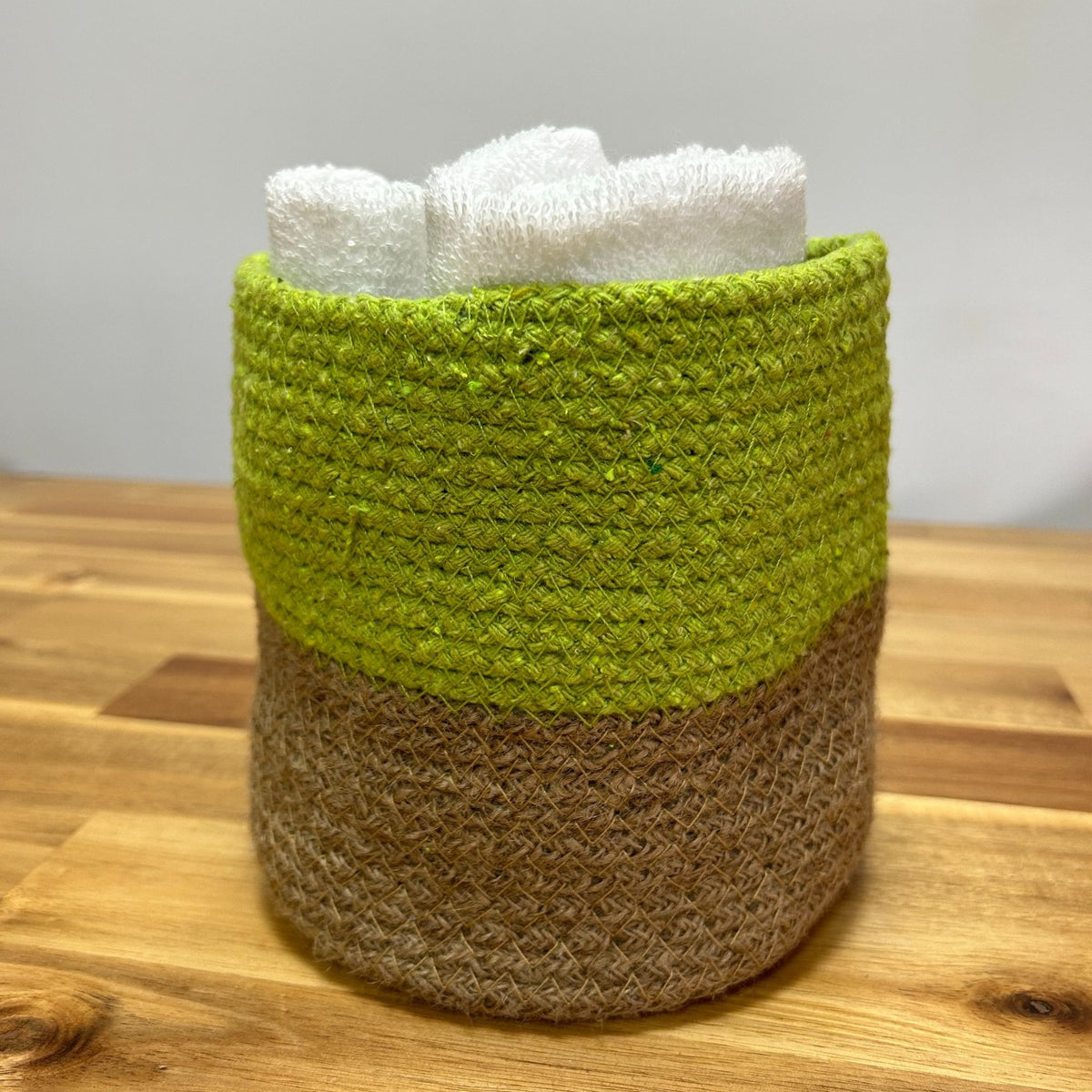 Set of 3 Cotton Rope Storage Baskets - Pistachio product image 4
