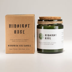Greenman Woodwick Soy Candle - Midnight Rose product image 2