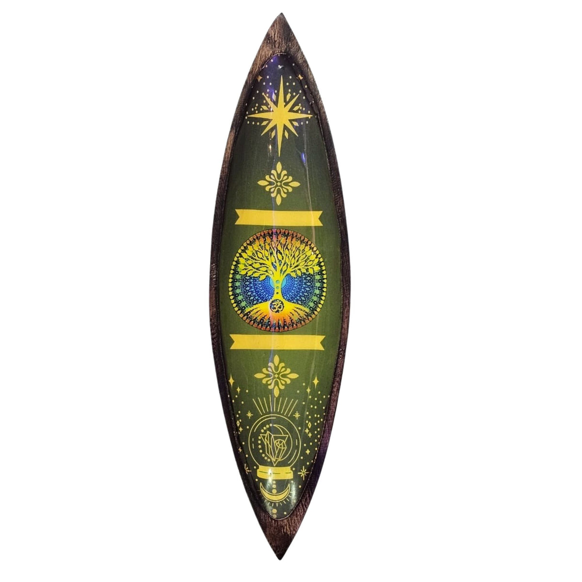Enamel Incense Bowl - Mango Wood - Tree of Life product image