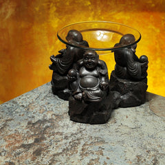 Peace of the East Wood Effect Chinese Buddha Oil & Wax Burner product image 4