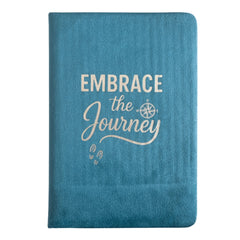 Light Blue Velvet Notebook - 80 pages - Embrace The Journey product image 4
