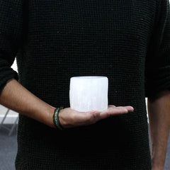 Selenite Cylinder Candle Holder - 8 cm product image 2