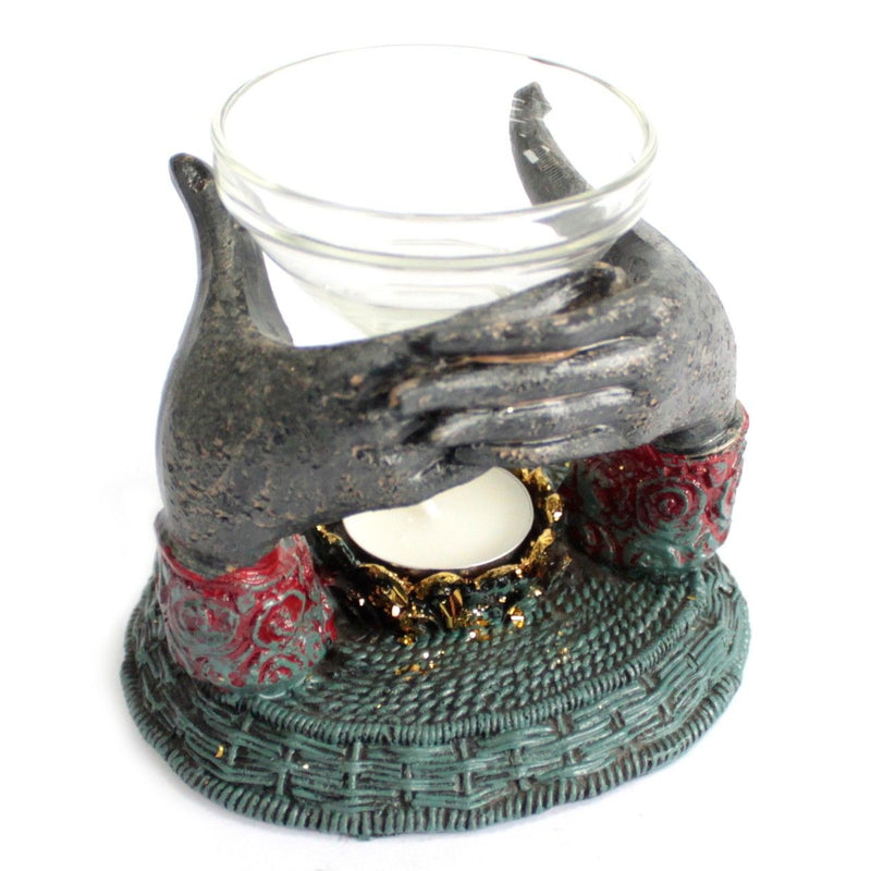 Antique Buddha - Offering Hands Oil Burner product image