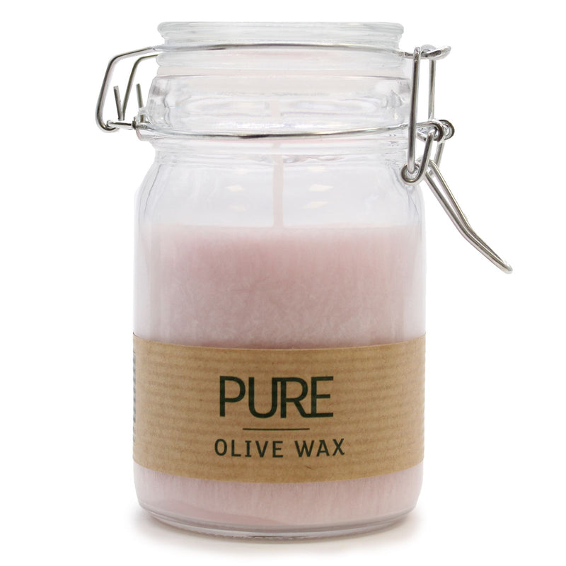 Pure Olive Wax Jar Candle 120x70 - Antique Rose product image