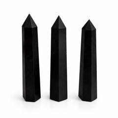 Gemstone Six Face Obelisk Point approx 17cm - Black Tourmaline product image