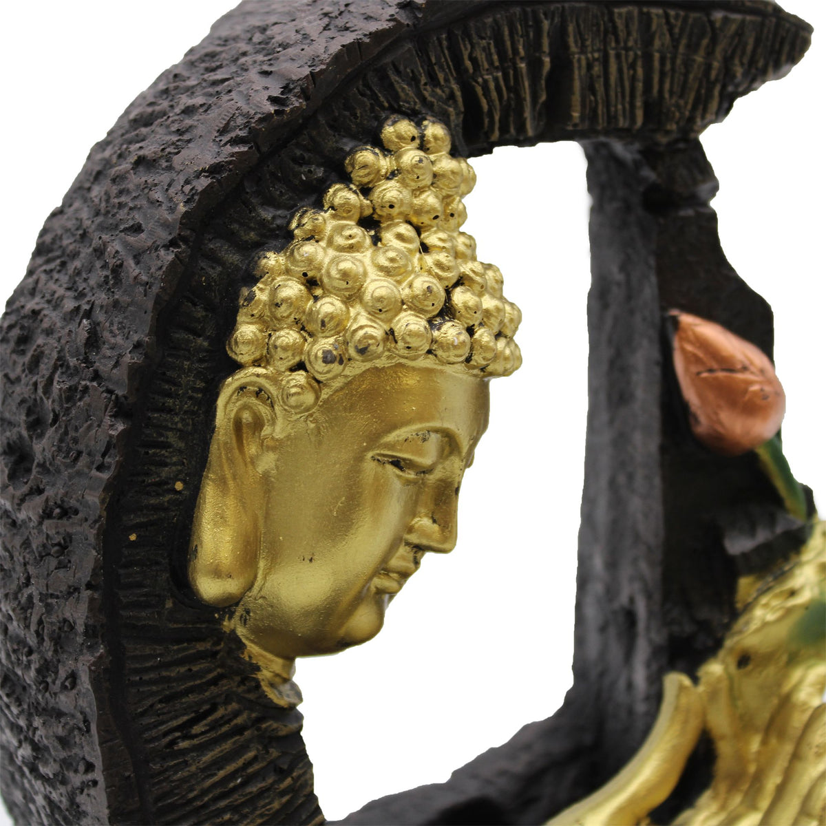 Tabletop Water Feature - 30cm - Golden Buddha & Lotus product image 4