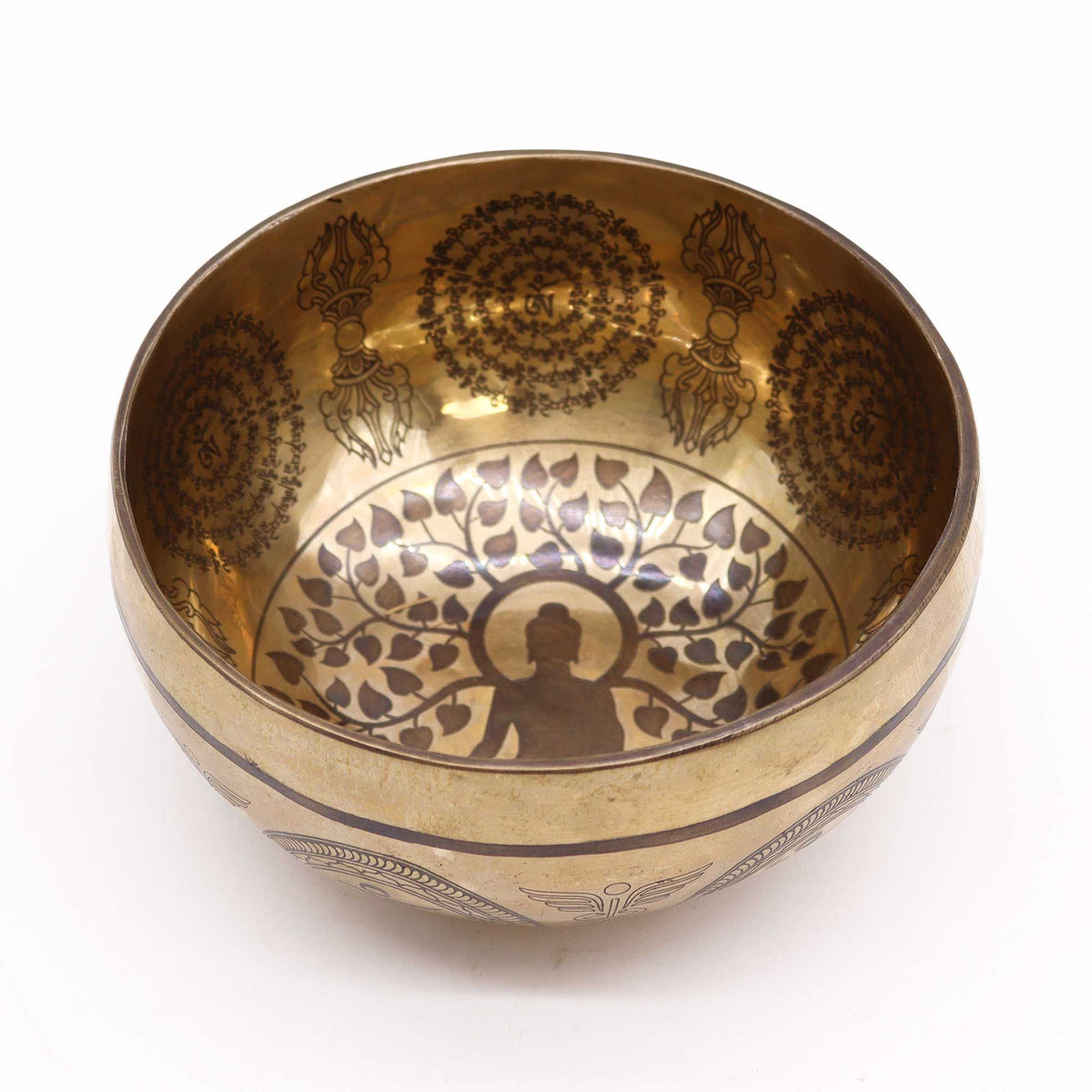 Tibetan Healing Engraved Bowl - 16cm - Bodhi Tree Buddha product image 3