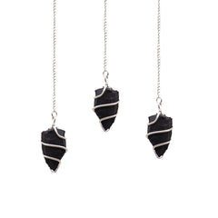 Raw Gemstone Pendulum - Black Agate product image