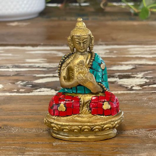 Brass Buddha Figure - Hands Up - 7.5 cm product image