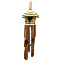 Round Seagrass Bird Box with Chimes 45x17cm product image 4