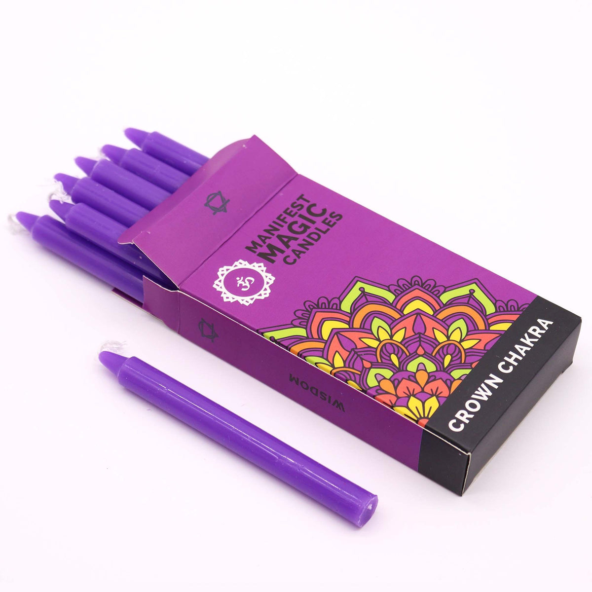 Manifest Magic Candles (pack of 12) - Violet - Crown Chakra - product image 2
