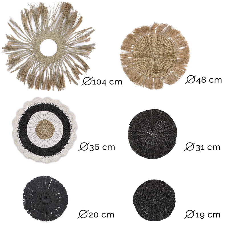Set of Six Natural Wall Art - Abu-Abu Collection product image