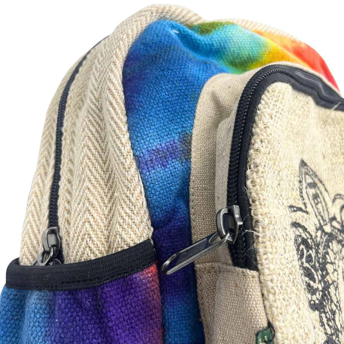 Tiedye Hemp Medium Backpack - 7 Chakra - product image 2