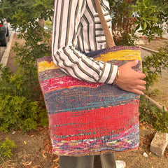 Recycled Big Rug Bag - Shades of Pink product image