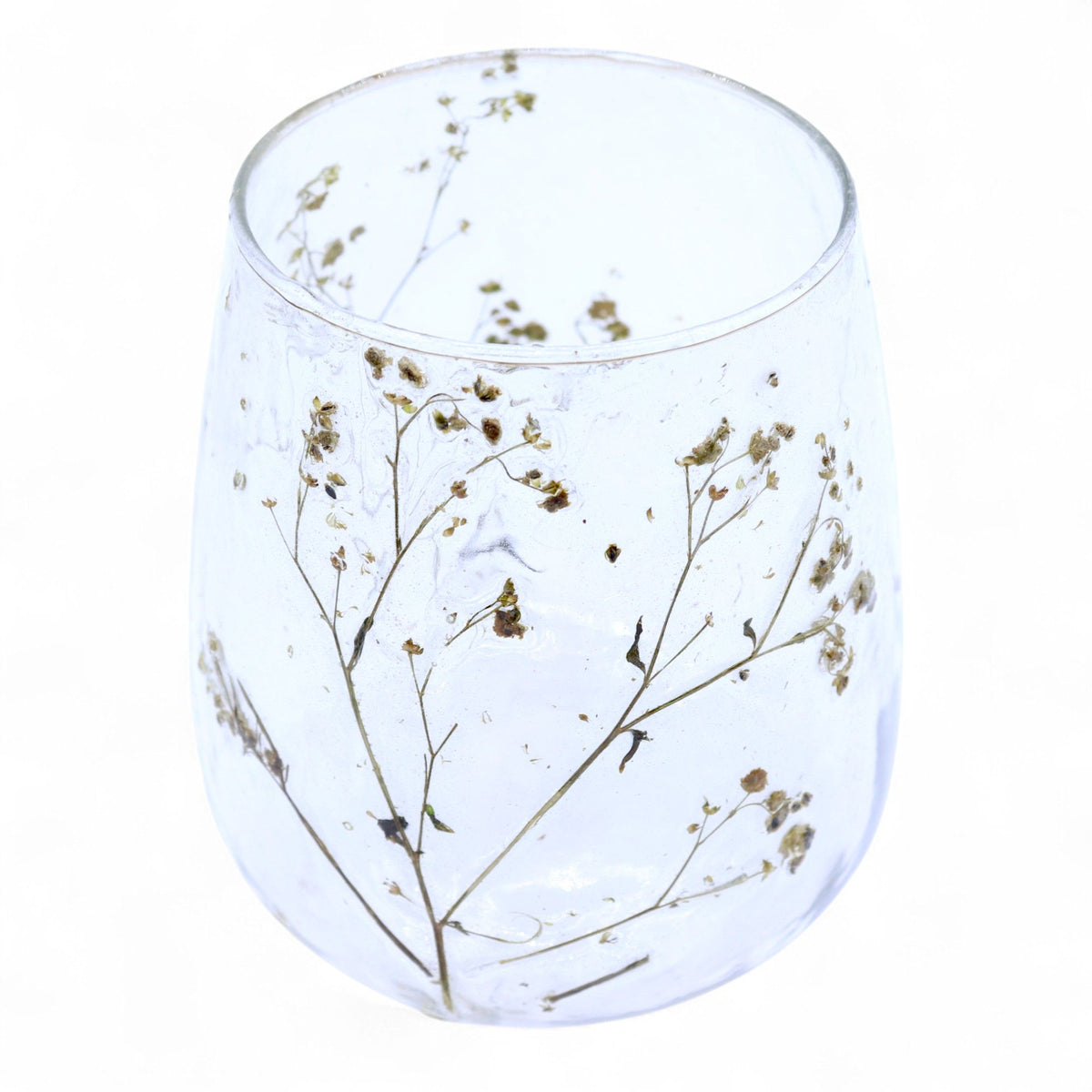 Natural Floral Glass - Vase Candle Holder - Margarita - (12x11cm) product image 2