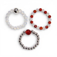 Nymph Spirit Gemstone Ring Set - Blood Moon product image 9
