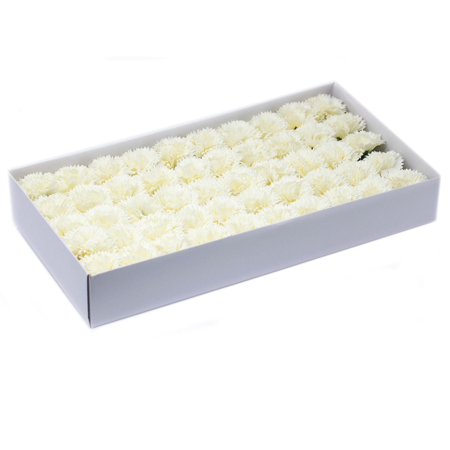 Craft Soap Flowers - Carnations - Cream product image