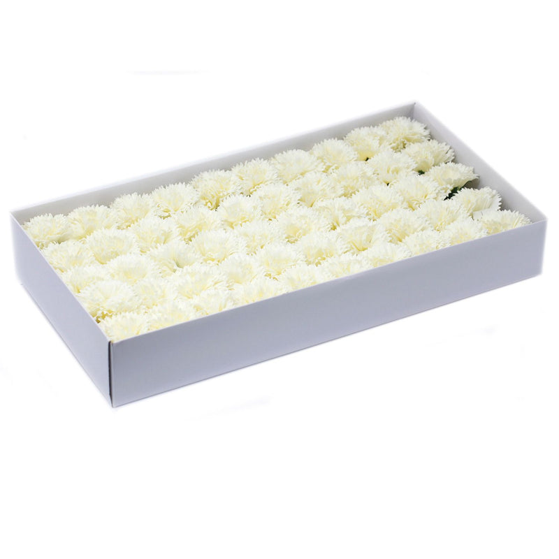 Craft Soap Flowers - Carnations - Cream product image
