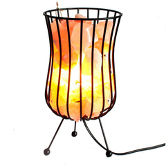 Tall Salt Rock Brazier, Pink Salt Chunks, Cable & Bulb product image 4