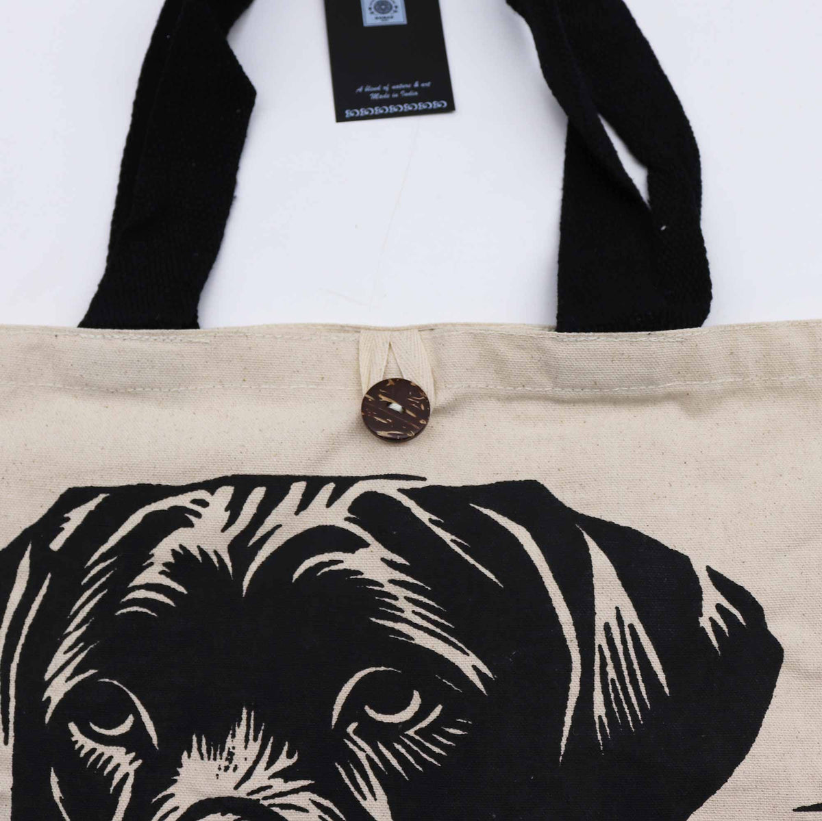 Iconic Classic Tote Bag - It's a Dogs Life - White 10oz product image 3
