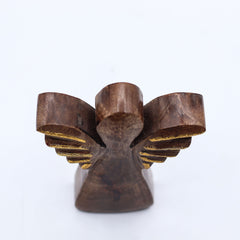 Small Mango Wood Angel - Gold Decor product image 4