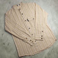 Nomad Sari Grandad Shirt - Brown Beige - Large product image 5