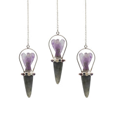 Veilwalker - Two Piece Angel Pendulum - Chakra Band - Labradorite & Amethyst product image 3