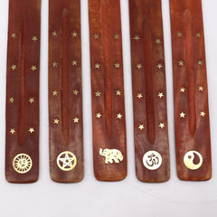 Brass Inlaid Ashcatcher - Mango Wood product image 2