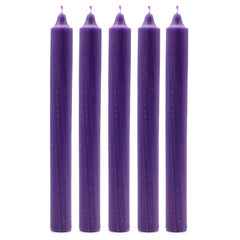 Solid Colour Dinner Candle Set - Pack of 21 - Rustic Purple product image 2