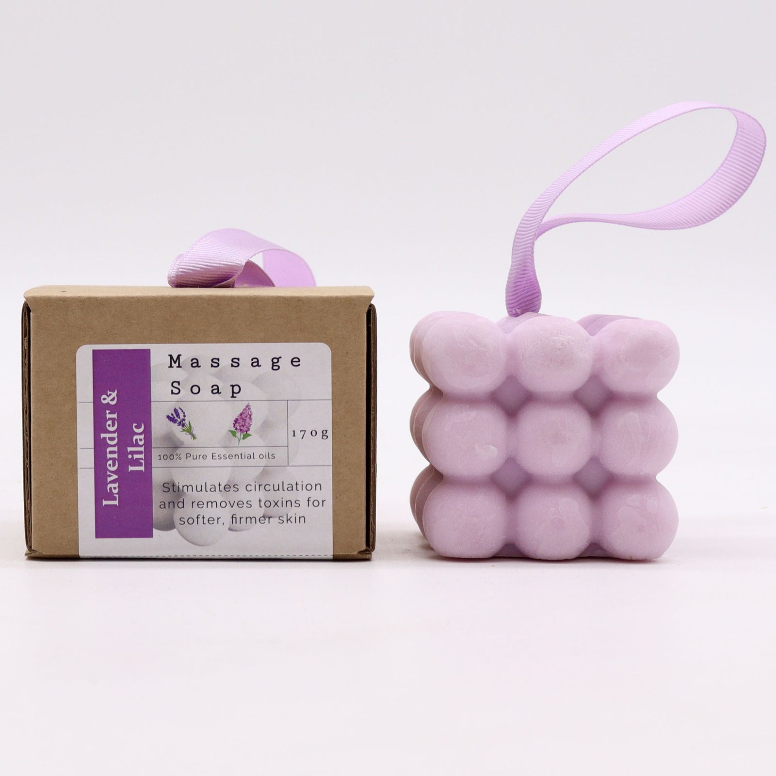 Boxed Single Massage Soaps - Lavender & Lilac product image