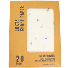 A4 - Lokta Craft Paper (20 sheet pack) - Cornflower product image 2