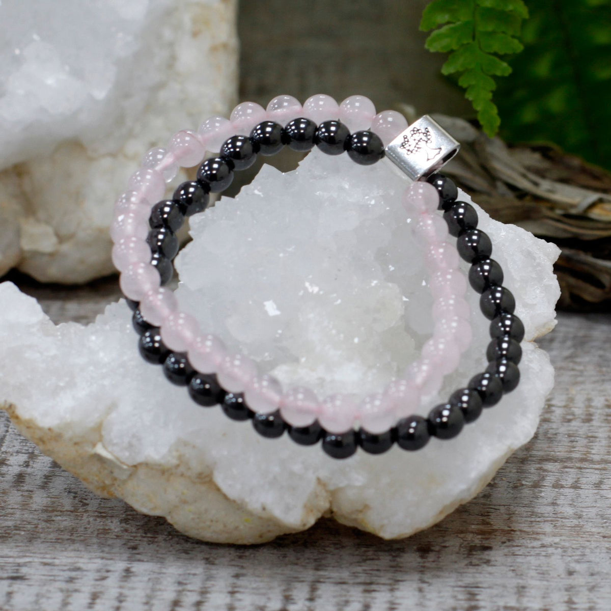 Magnetic Gemstone Bracelet - Rose Quartz product image 2