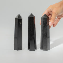 Gemstone Six Face Obelisk Point approx 17cm - Black Tourmaline product image 3