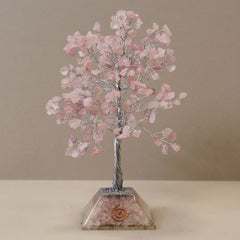 Gemstone Tree with Organite Base - 320 Stone - Rose Quartz product image 3