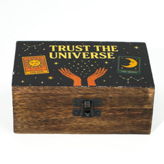 Medium Enamelled Box - Trust the Universe product image