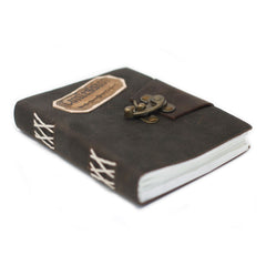 Leather Black Confessions with Lock Notebook (7x5") product image 2