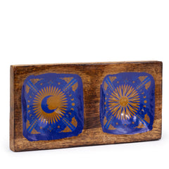 Hop Hare Enameled Double Trinket Tray - Sun & Moon product image 3