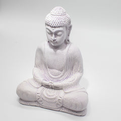 Meditation Buddha Lamp Lavender Crackle - Oval Stand product image 4
